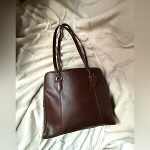 SOLD ELSEWHERE Deep Brown Vintage Coach 9872 Tribeca Shoulder Compartment bag